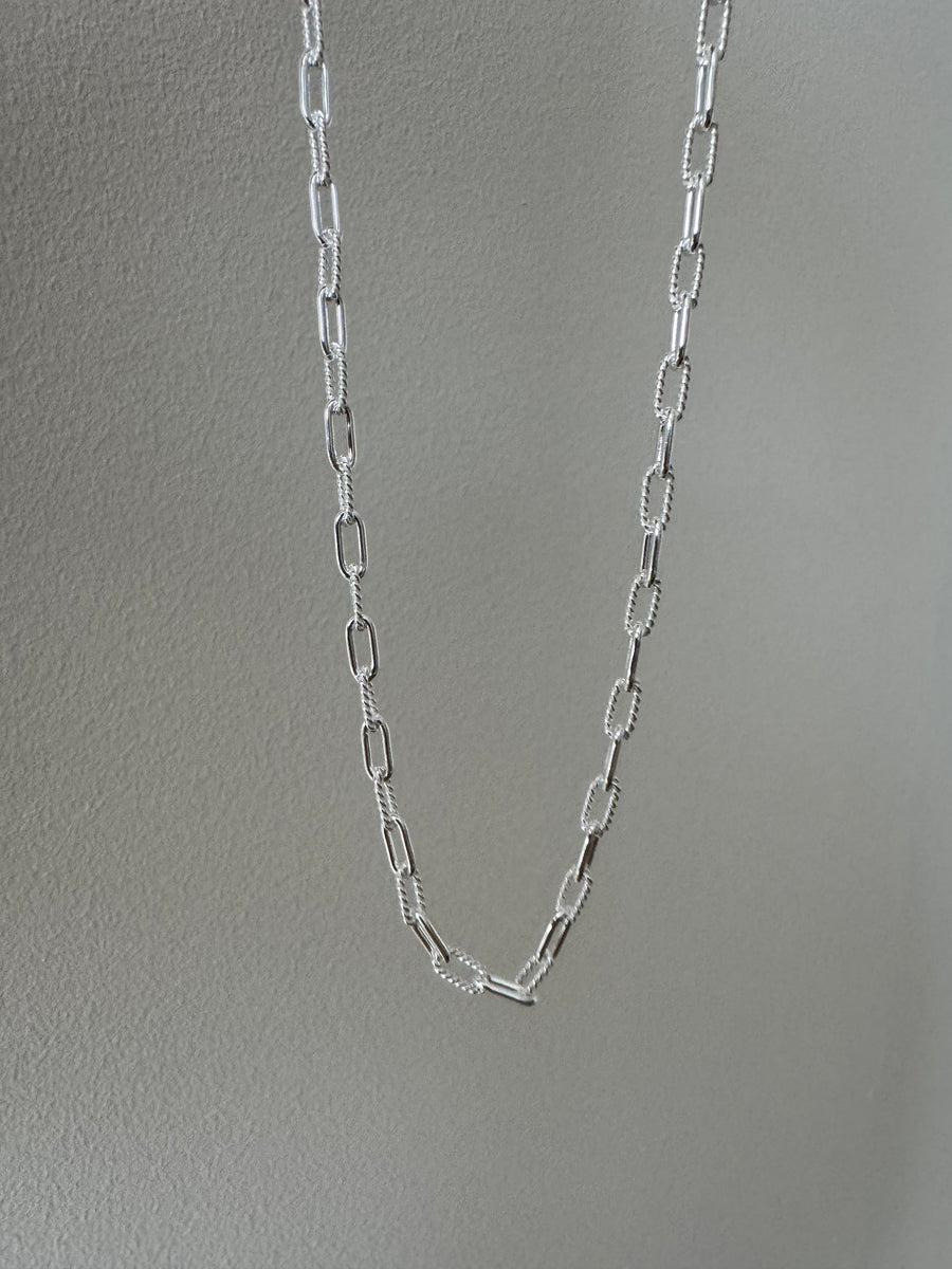 Ravello Rope Silver Paperlink Chain