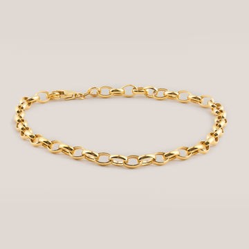 Zurich Belcher Link Gold Bracelet