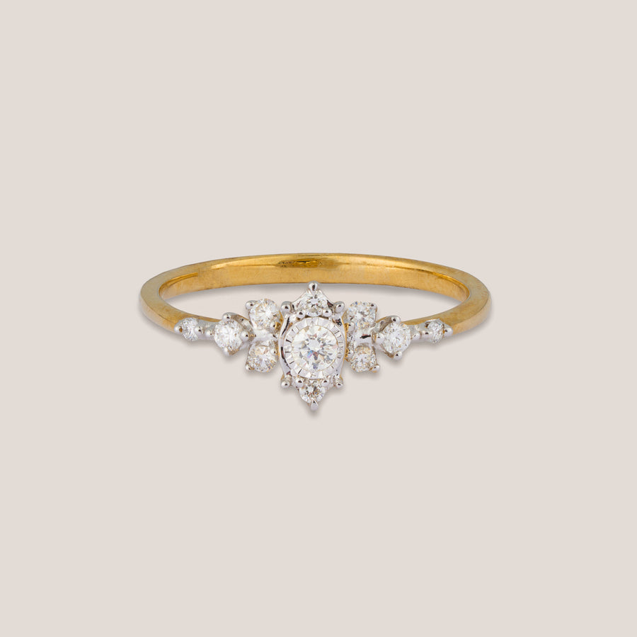 Sagrada Marquise Diamond Gold Ring