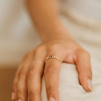Arielle Graduated Gold Circle Ring