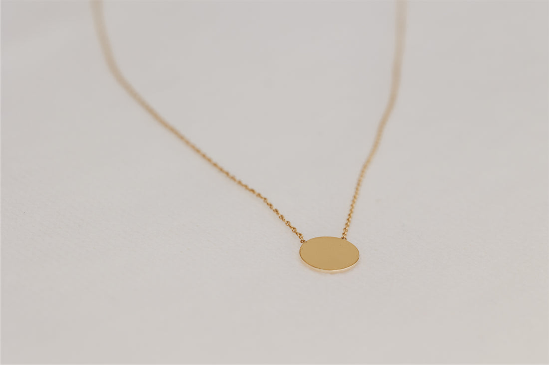 Gia Gold Disc Necklace