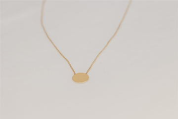 Gia Gold Disc Necklace