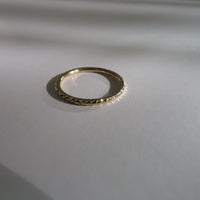 Zana Diamond Cut Gold Stack Ring