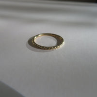 Zana Diamond Cut Gold Stack Ring