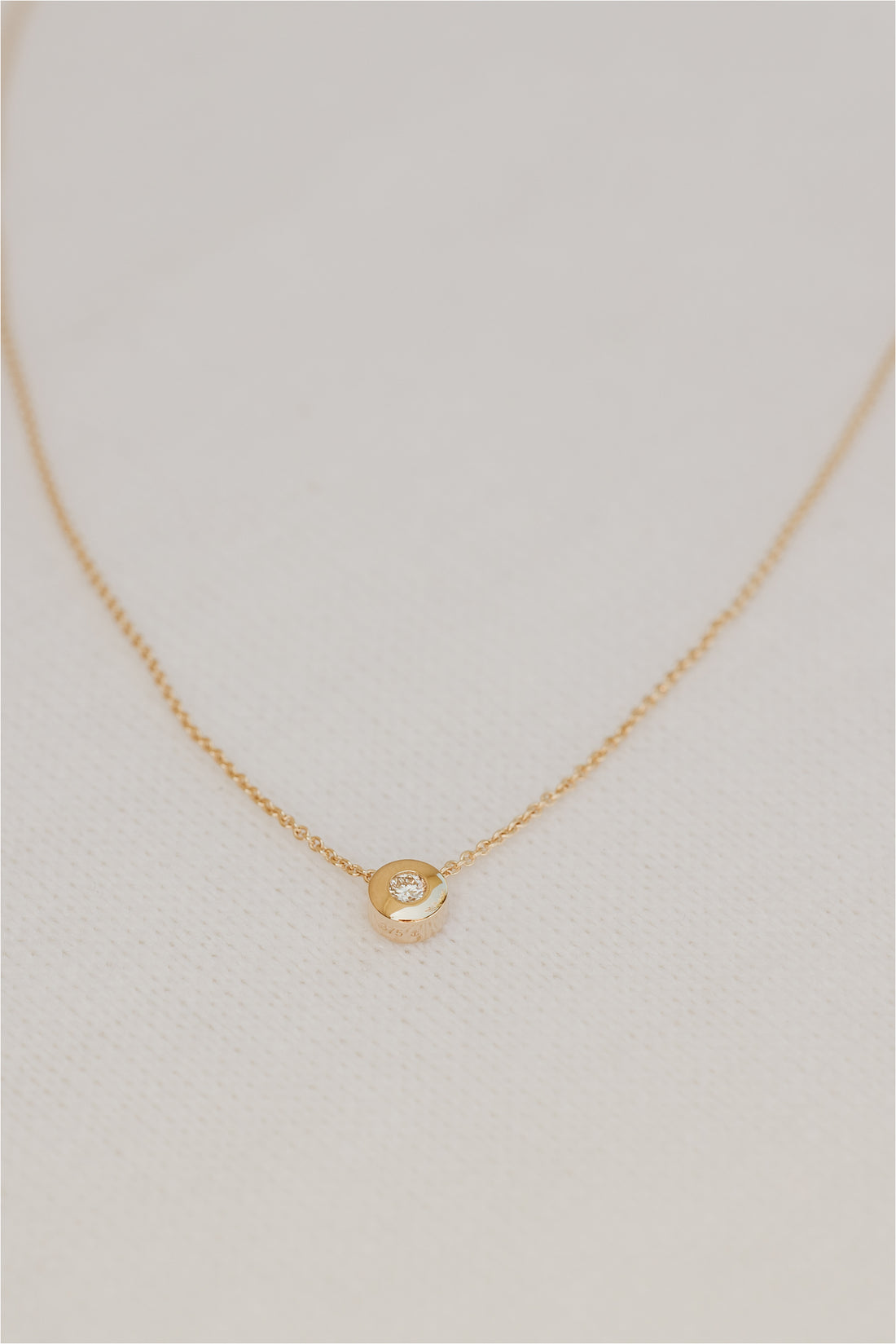 Infini Diamond Slider Gold Necklace