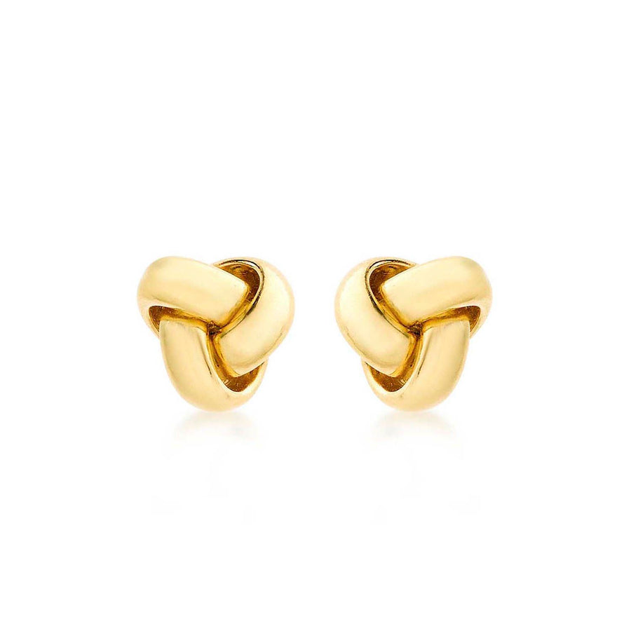 Knot Gold Stud Earrings