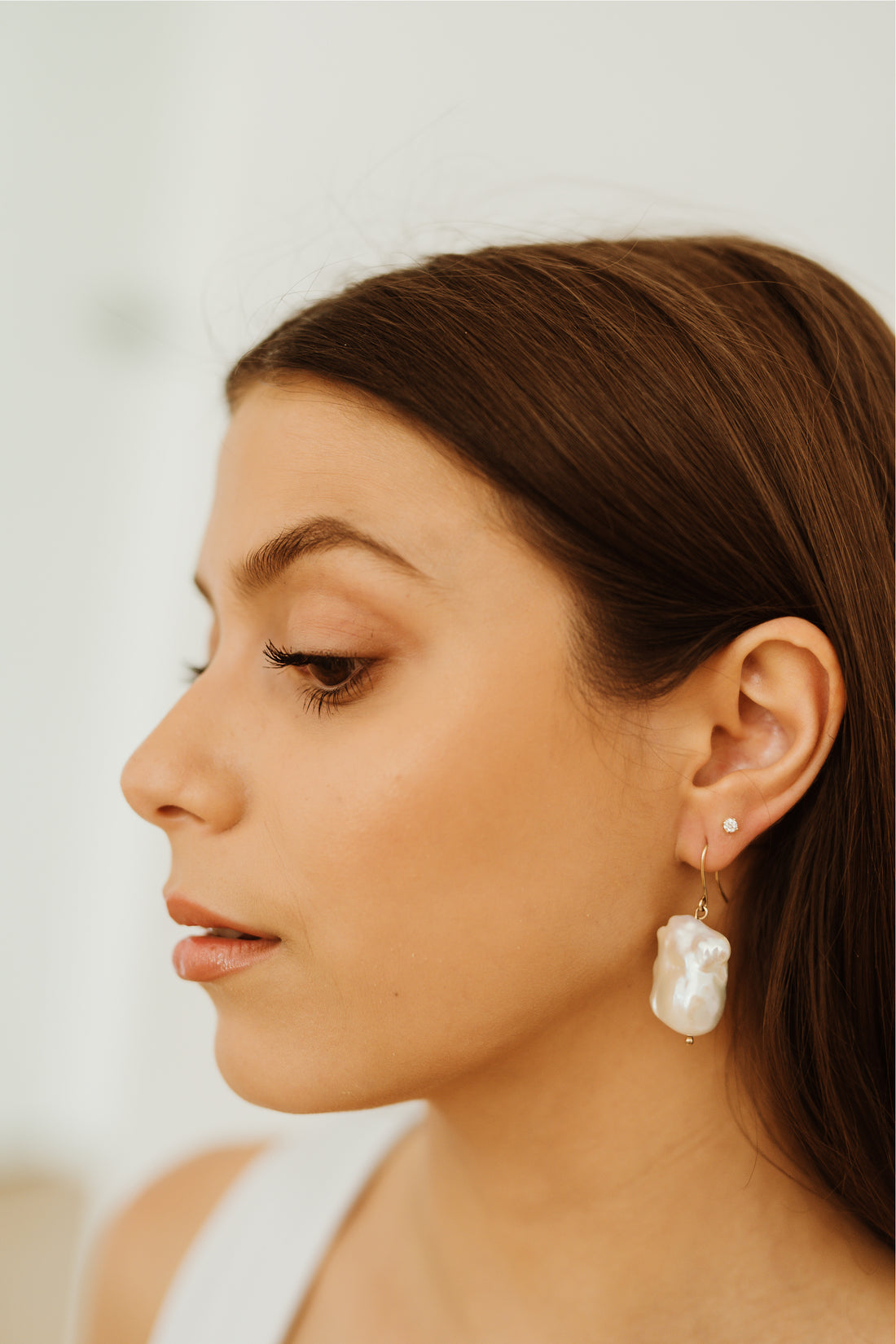 Sirene Baroque Pearl Drop Earrings