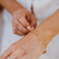 Taormina Twist Ball Gold Bracelet Anklet Necklace